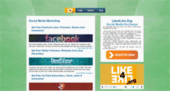 Desktop Screenshot of likeforlike.org